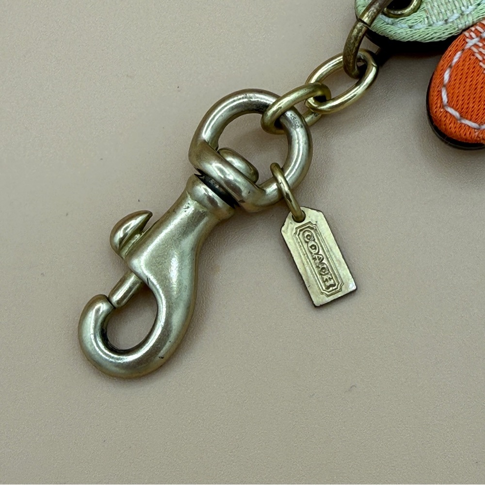 Coach Multicolor Patchwork Daisy Bag Charm with Gold Hardware & Mini Hang Tag - Picture 6 of 6